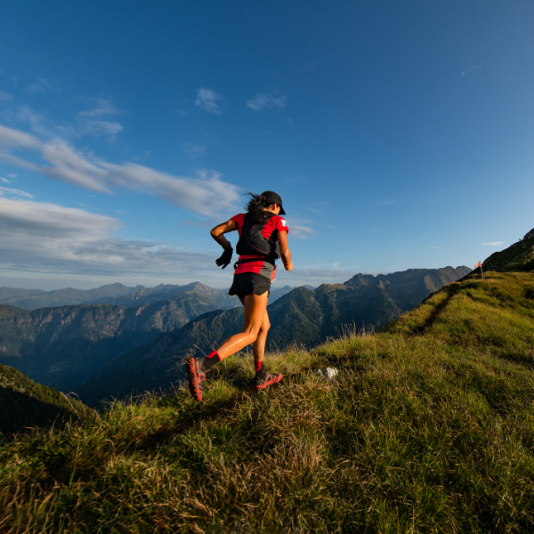 ultra runner in the mountains